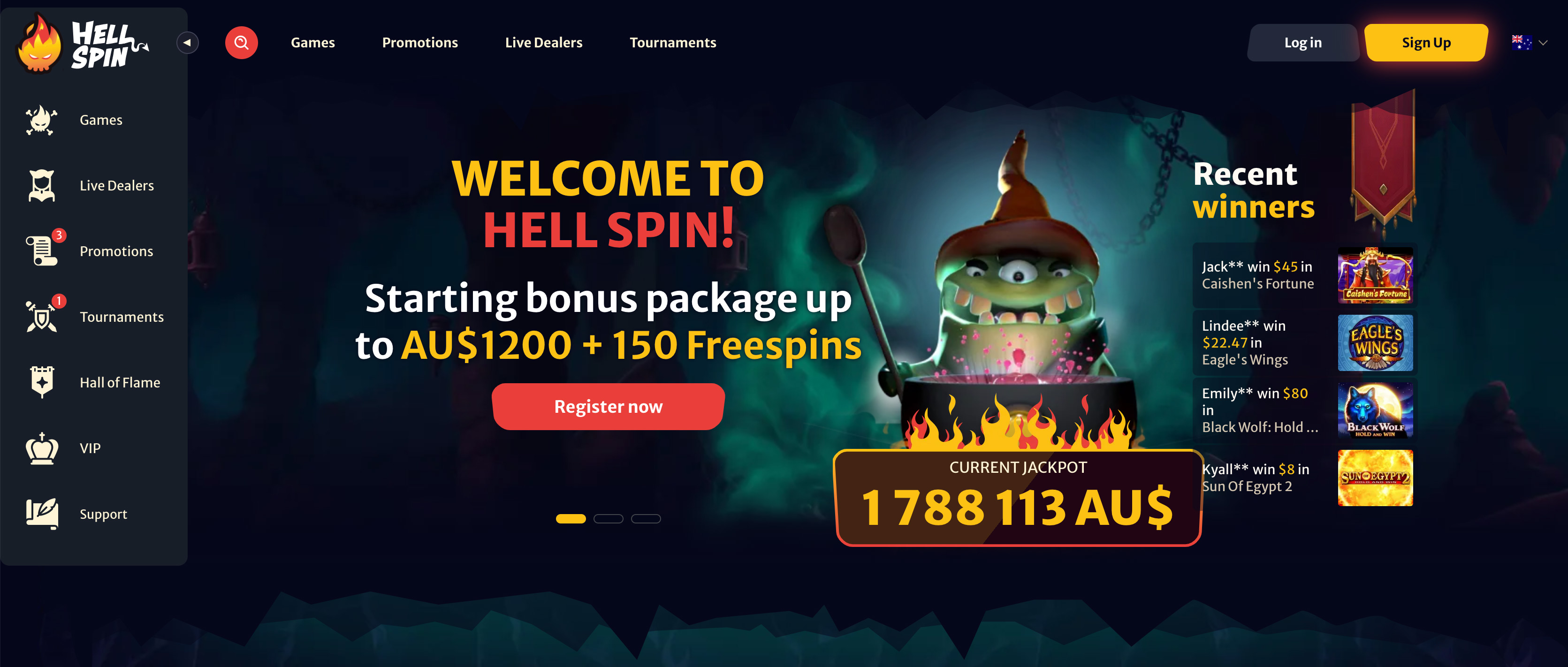 Online casino HellSpin in Australia