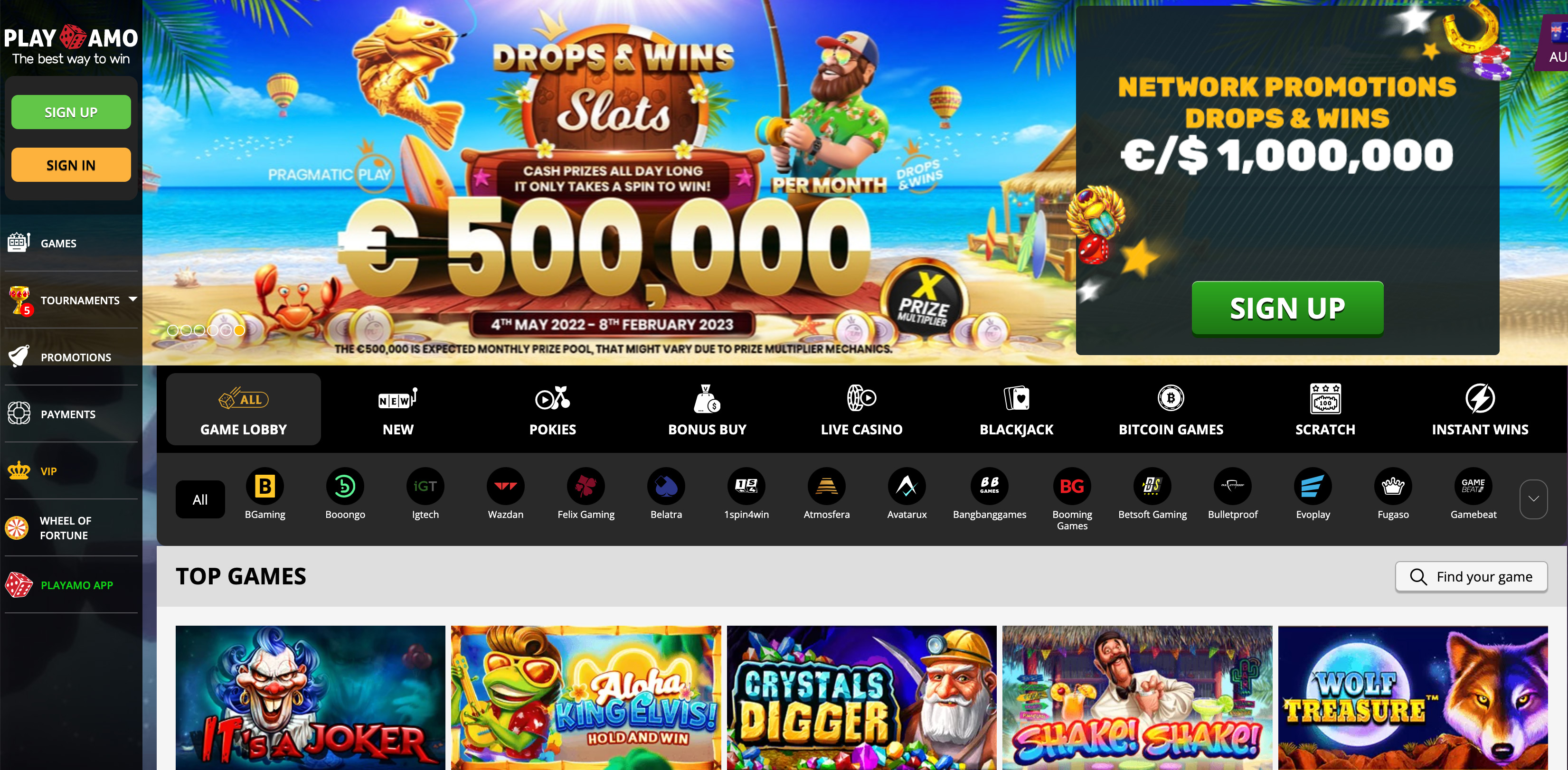 PlayAmo - australian casino online