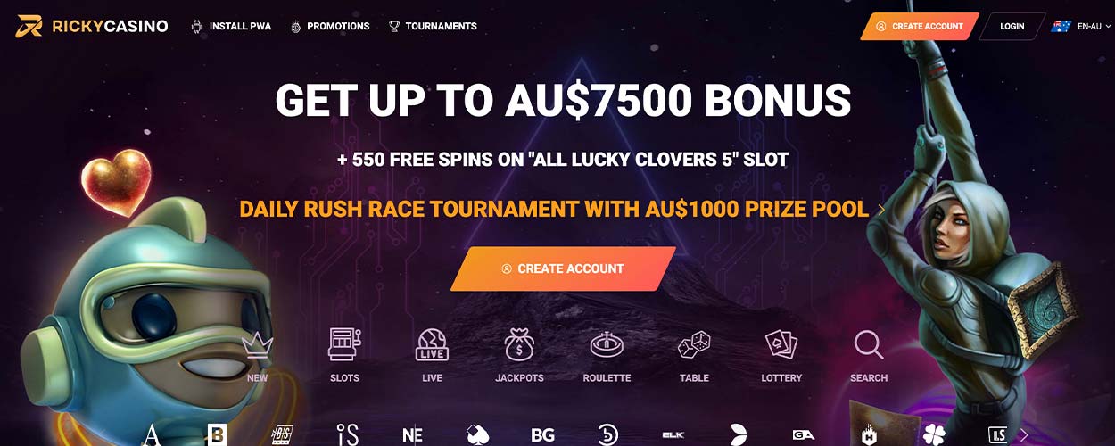 RickyCasino - australian casino online